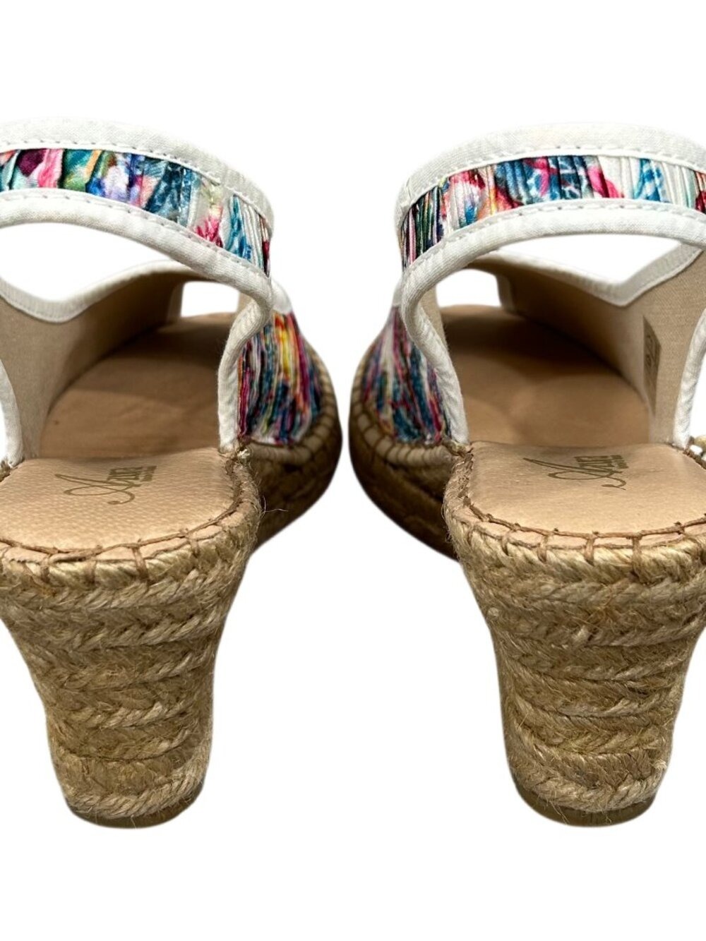 Azura by Spring Step Jeanette Floral Espadrille Wedge Sandals Size 41 - Picture 7 of 12